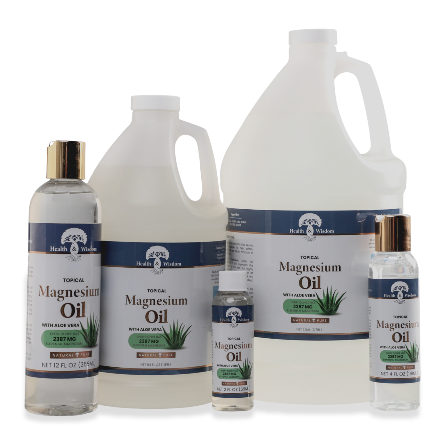 Health and Wisdom Magnesium Oil Plus Aloe Vera