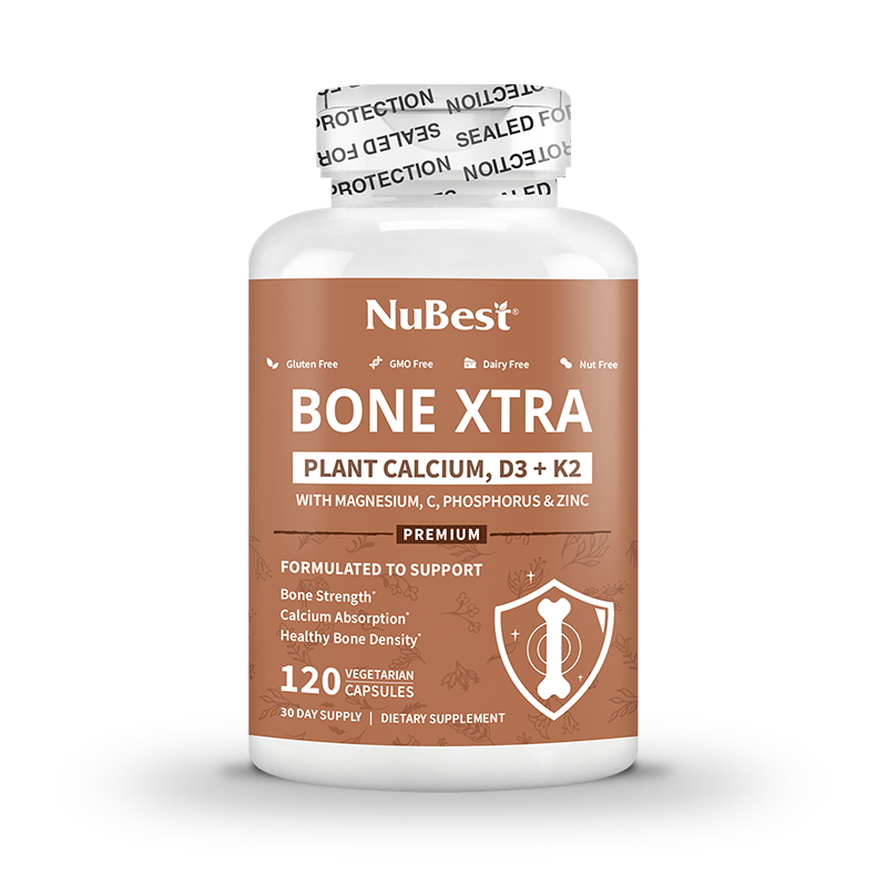 Bone Xtra - Plant-based Formula to Support Healthy Bones For Adults,