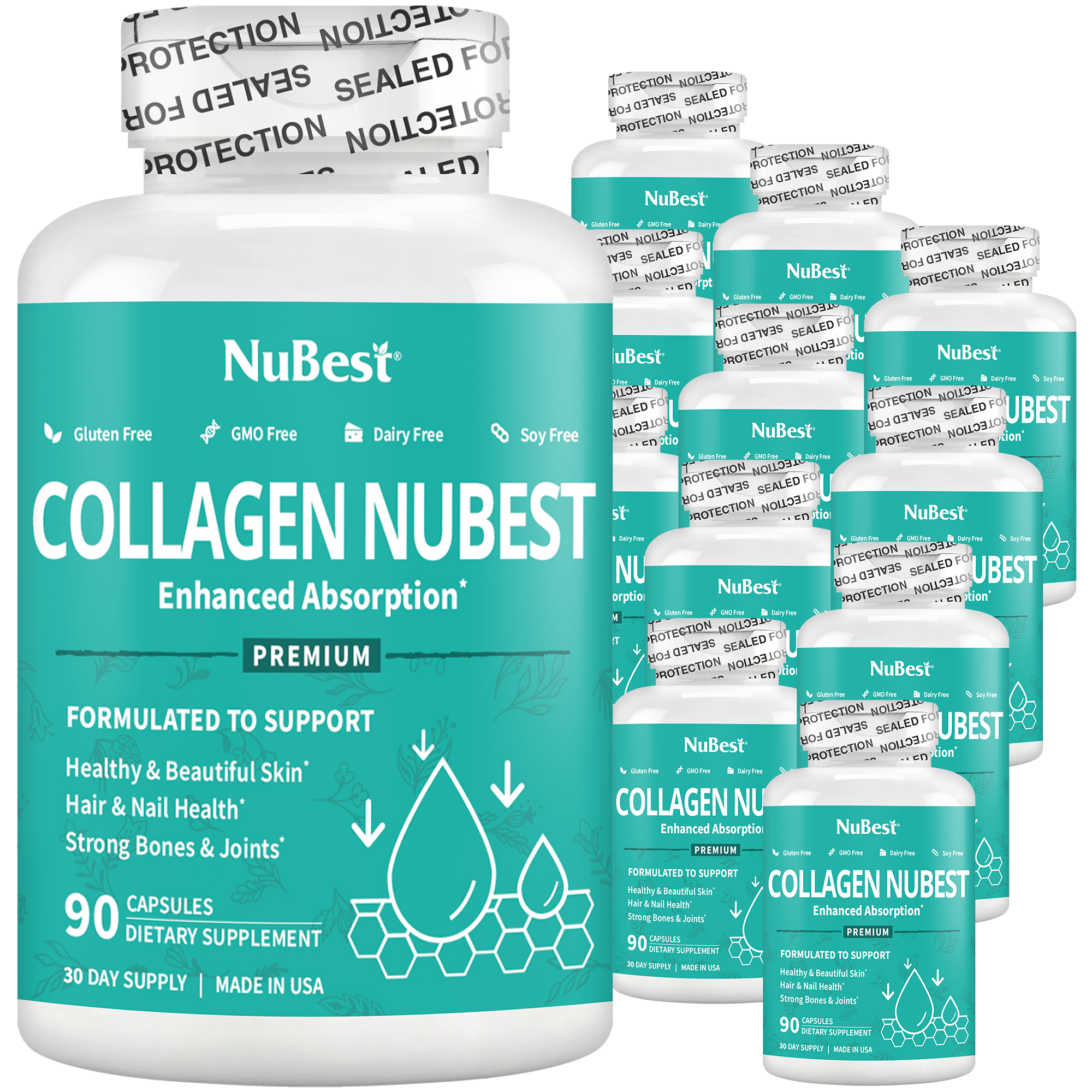 Collagen NuBest, Healthy Skin, Hair & Nails, 90 Capsules
