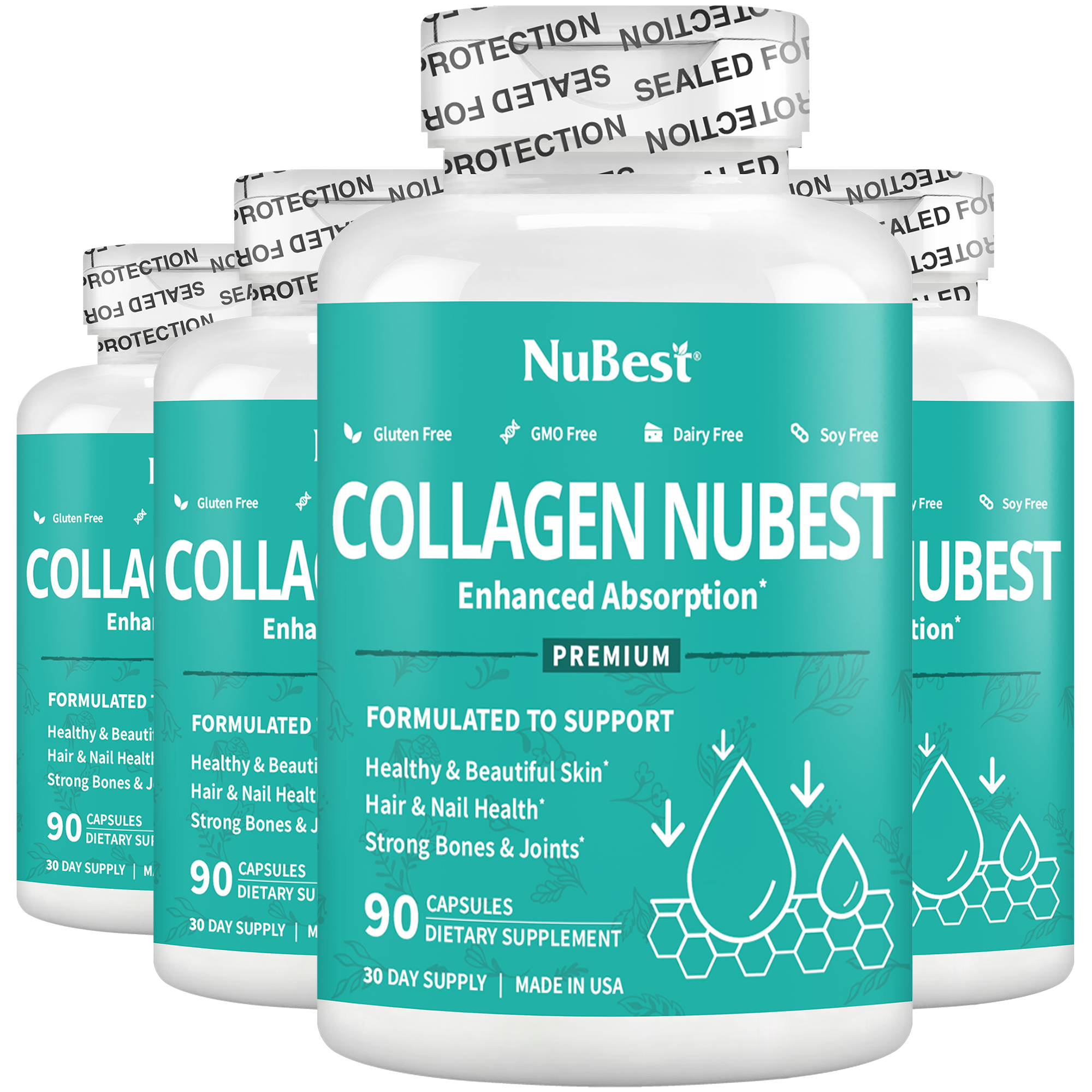 Collagen NuBest, Healthy Skin, Hair & Nails, 90 Capsules